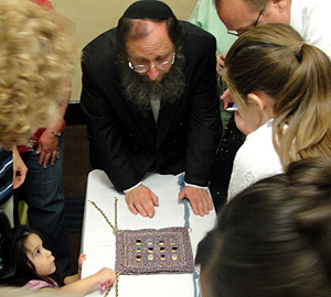 Rabbi Chaim Richmond Displaying the Breastplate